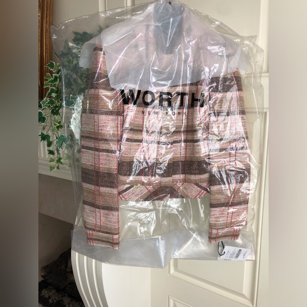 NWT Worth Clay and Hemp Cropped Jacket Size 10